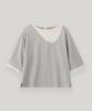 UBEIGE Layered Pk T-Shirt (Gray)