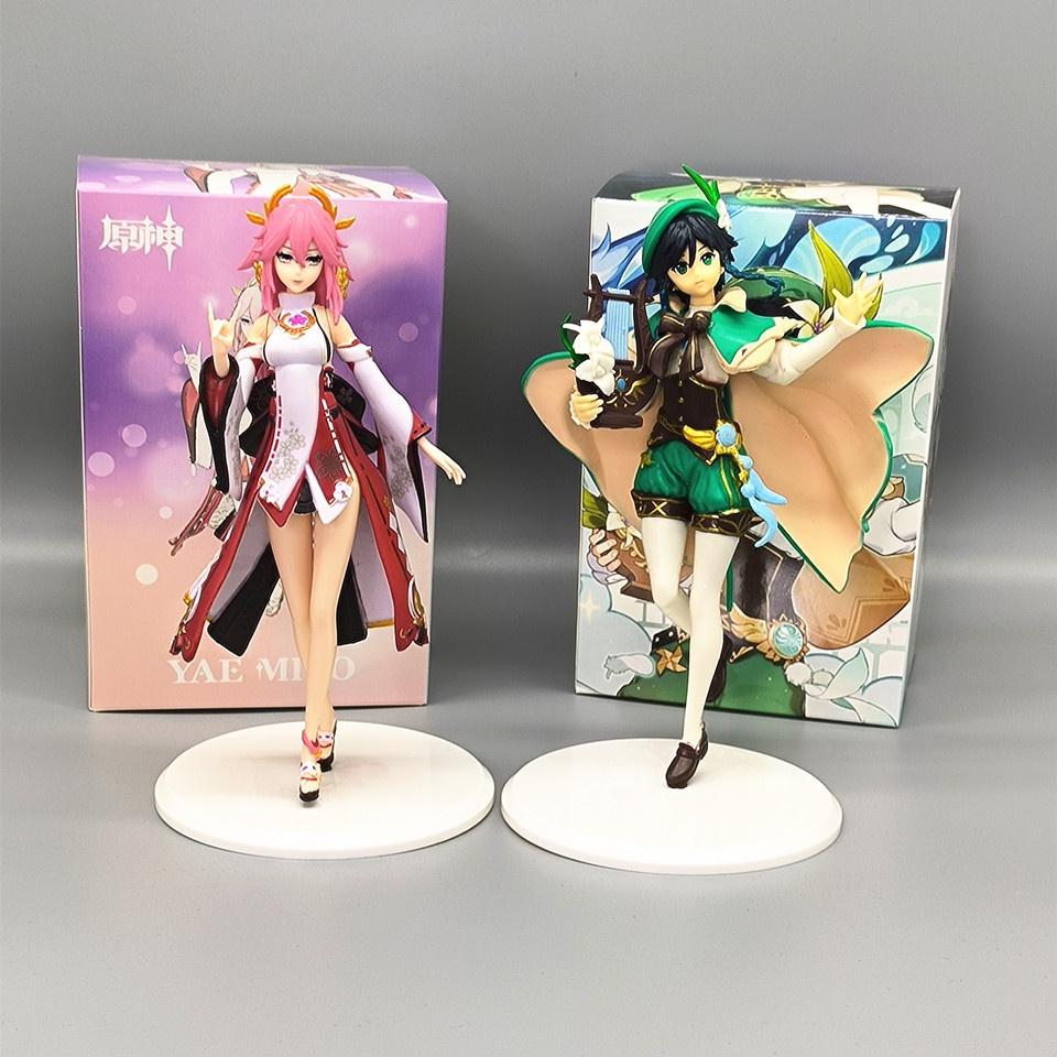 Original Genshin Impact Figures Wendy And Bailie 19cm And 18cm 153g And 190g
