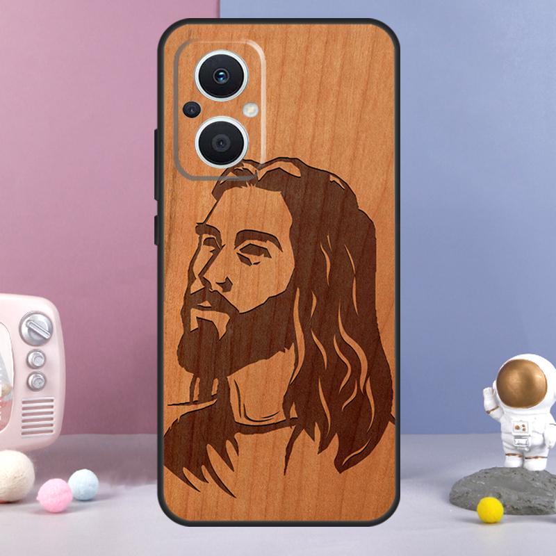 Buddha Jesus Guadalupe Holz Hülle Für OPPO Reno 12 F 11F 13F 14F 10 11 13 14 Pro 7 8 Lite OPPO Find X9 X6 X5 X8 Pro Hülle