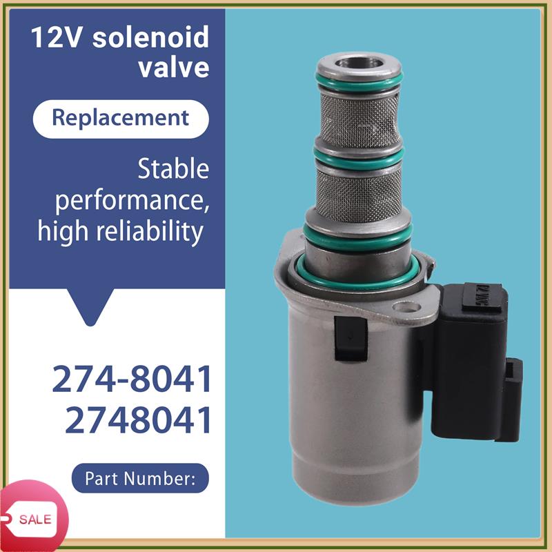 Unique 274-8041 2748041 12V Solenoid Valve For Loader 420E 428E 430E 420F 450F 901C 902 Machinery Parts