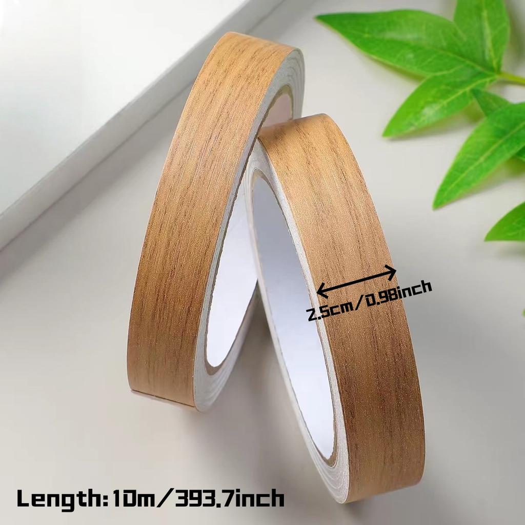 1PC 10m Wood Grain Edging Tape Thickened Self Adhesive Refurbished Self-adhesive Edge Band PVC Decorative Beauty Seam