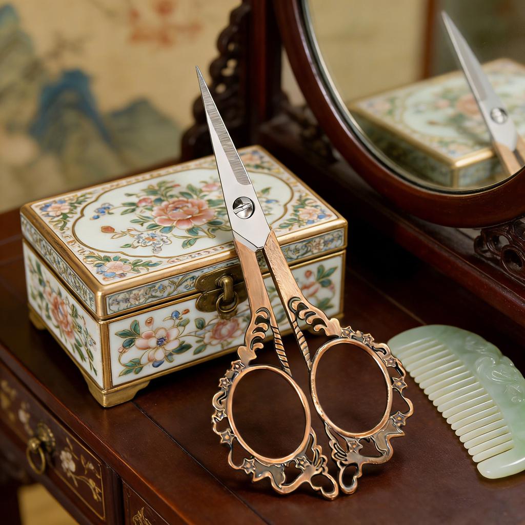 1PC, Durable Vintage Scissors Sewing Scissors Embroidery Tailor ScissorsFabric Cutter Craft Tool Sewing Supplies Sewing Tools