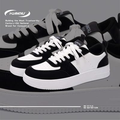 Global New Heightening Shoes ZHQ-HY731 Versatile Platform Casual Board Shoes Spring Black and White Classic White Shoes