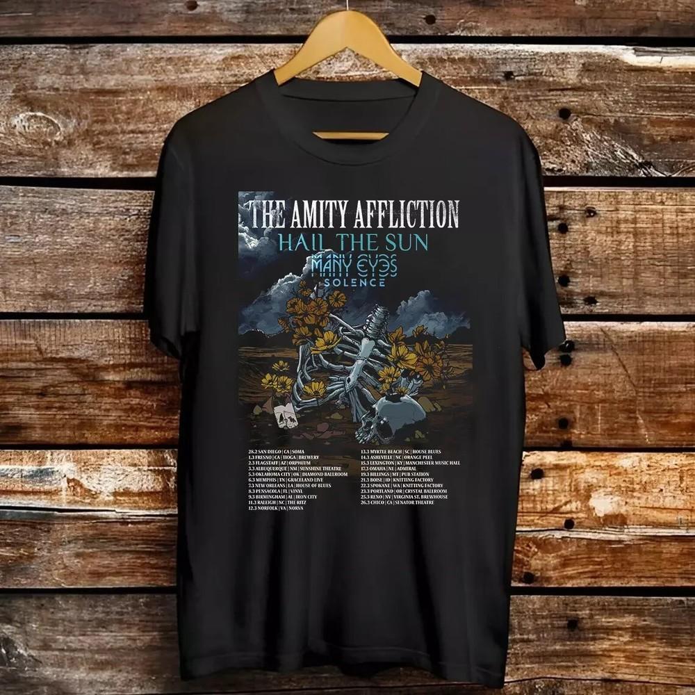 The Amity Affliction Band Unwell Tour 2025 T Shirt Full Size S-5XL BT948 Unisex T-Shirt M