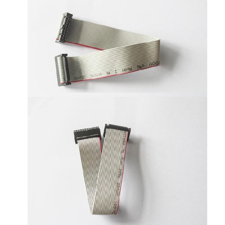 JTAG Test Cable 20 Pin 2.54mm Pitches Gray Flat Ribbon Data Cable for Connection In Development and Testing Tasks