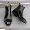 Fashion Fashion Men Casual Leather Chelsea Boots Classic Mens Casual Dress Business Shoes Comfortable Men Ankle Boots Male Slip on Botas
