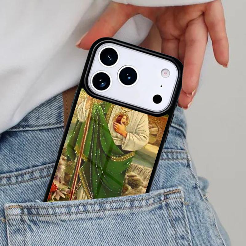 

Guadalupe San Judas soft Phone Case for iPhone 16e 15 14 13 12 17 Pro Max Plus Air 17pro Cover Coque iPhone17