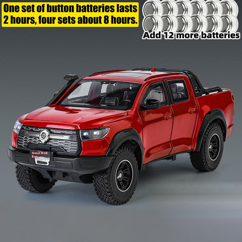 1:24 Gwm Poer Kanone Offroad SUV Legierung Metall Druckguss Modellauto Heimdekoration & Computer-Schreibtisch-Schmuck Feiertagsgeschenk Spielzeug