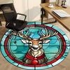 1PC Stained Glass Deer Chair Carpet for Office, Indoor Non-Slip Washable  Carpet, Soft Comfortable Mat For Office Room yy250930095