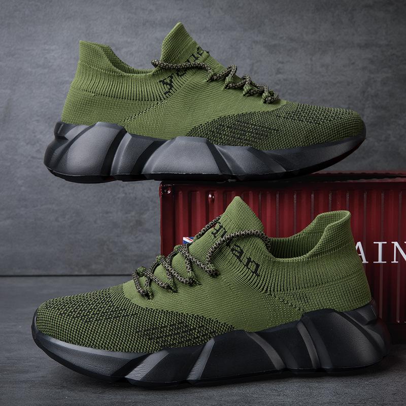 New breathable fly-woven shoes large size socks shoes sports and leisure shoes