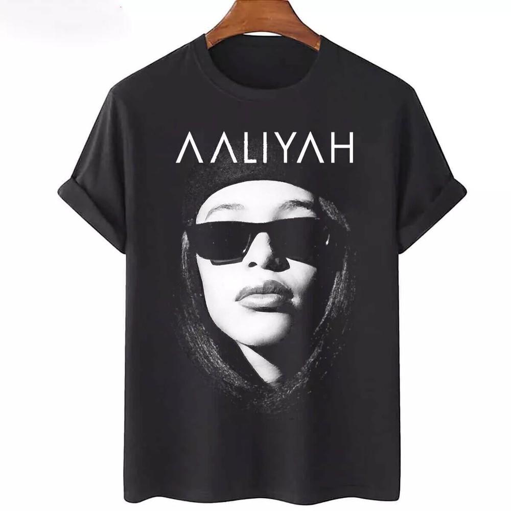 Aaliyah Singer Heavy Cotton Unisex Black T-Shirt Unisex T-Shirt XL