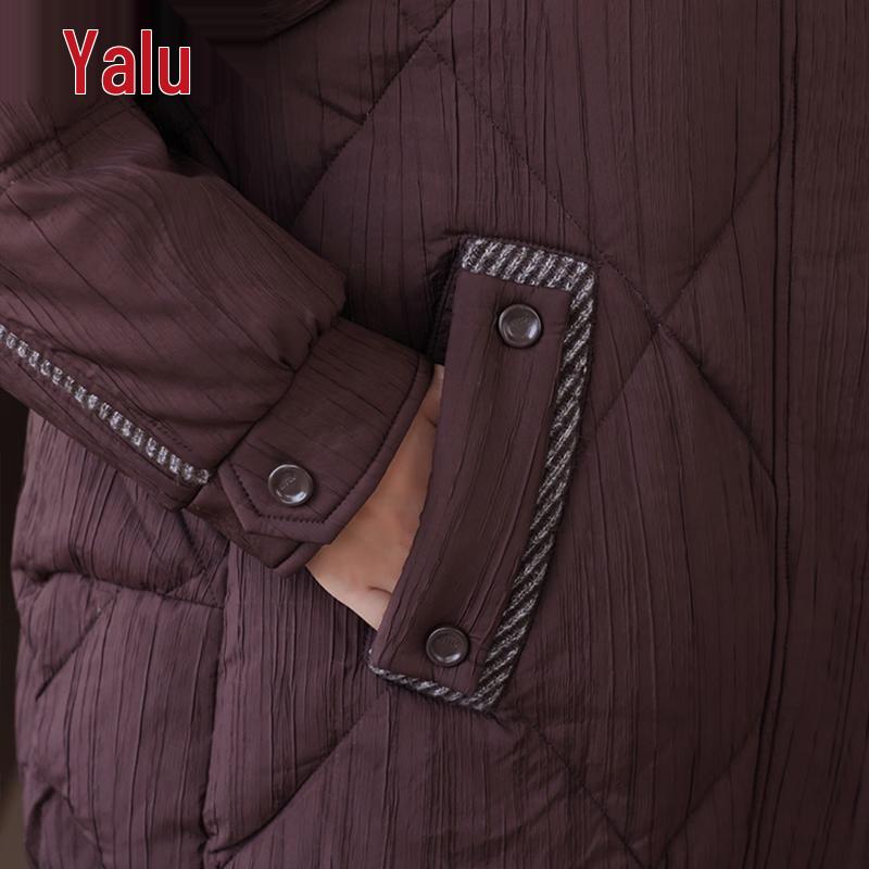 Yalu Women's 90% Duck Down Hooded Short Puffer Jacket