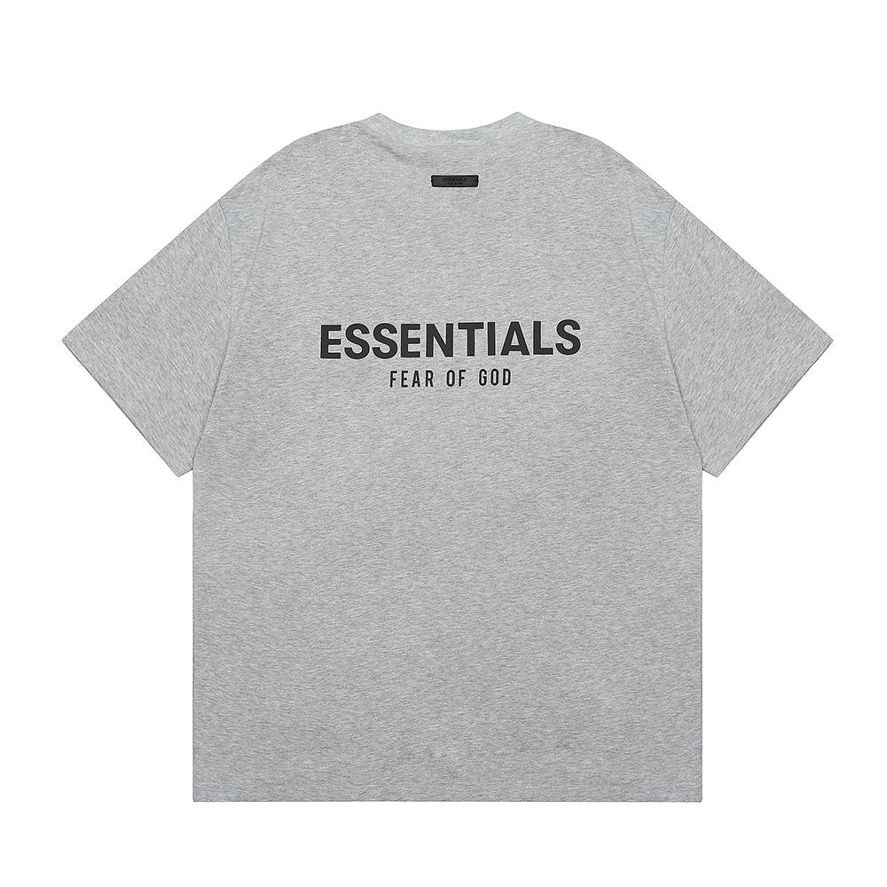 Fear of God T-shirt Oversize Essentials Stampa Lettere sul Retro Uomo Donna Cotone Puro Casual Manica Corta 3 Colori