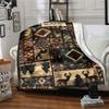 Western Deer And Moon Pattern Home Customize Your Name Blankets Soft Cozy Lightweight Versatile For All Seasons Perfect For Picnics Sofa Office Bed
