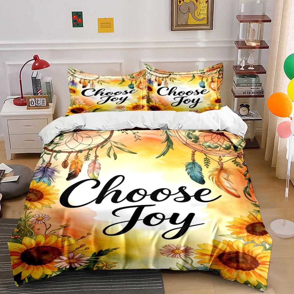 

Sunflowers, feathers, dreamcatcher. Bedding sets Duvet cover sets Duvet covers Pillowcases(1 * Duvet Cover 2 * Pillowcases, without duvet insert) 135x200cm