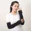 Ice Fabric Arm Sleeves Warmers Sun UV Protection Running Cycling Sunscrees Bands for Women Cool Summer Outdoor Cover Unisex