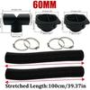 42mm 60mm 75mm 90mm Car Air Diesel Parking Heater 2x Air Outlet Vent + T/YPiece + Duct Pipe + 2x Clamps For Webasto Eberspacher