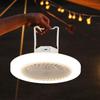 USB Rechargeable Ceiling Fan Light Energy Saving Electric Fan Night Lamp  Outdoor Tent