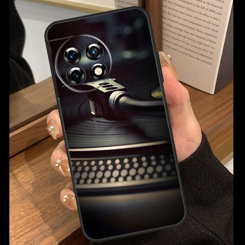 Vinyl DJ Record Art Case For OnePlus Nord 5 CE 2 3 4 Lite N20 N30 OnePlus 15 R 13R 12R 10T 13T 10 11 12 13 Cover