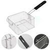 Fry Basket Nickel Plated Mini Fried Skewers Chips Fish Fry Baskets Fryer Basket Strainer 20.5 *18.5*10.5cm For Home Accessories