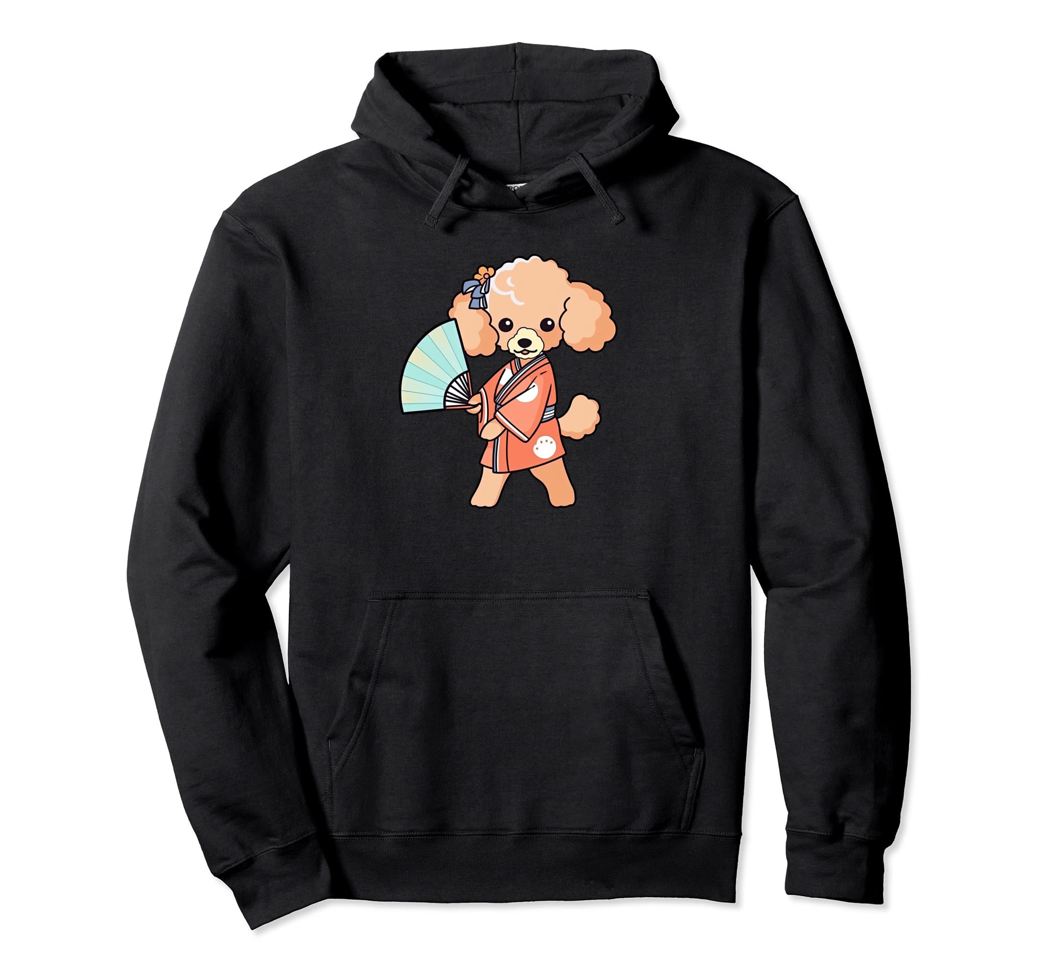 

Toy Poodle Yukata Funny Dog Summer Festival Hoodie чёрный
