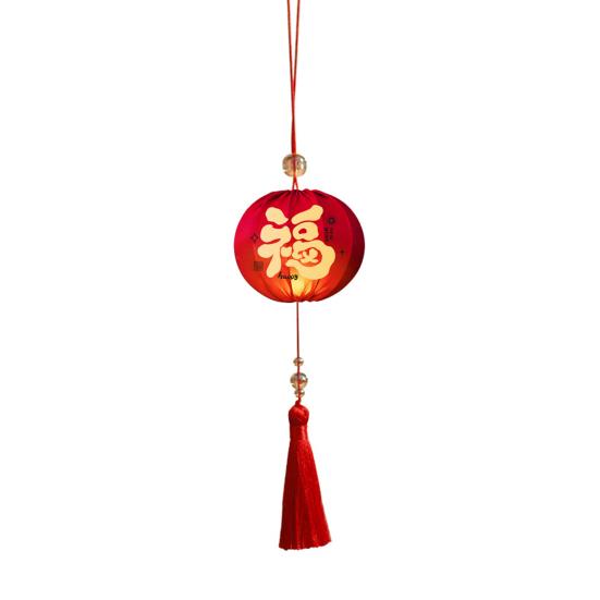 

Китайский Новый год Подвесные фонарики Маленький светящийся красный фонарик с кисточкой для Нового года, Праздника весны, Свадебной вечеринки Декор Round