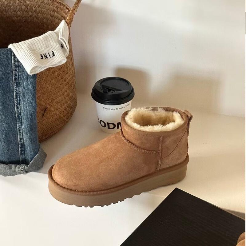 Women s Mini Fur-Lined Snow Boots 35 9190₽