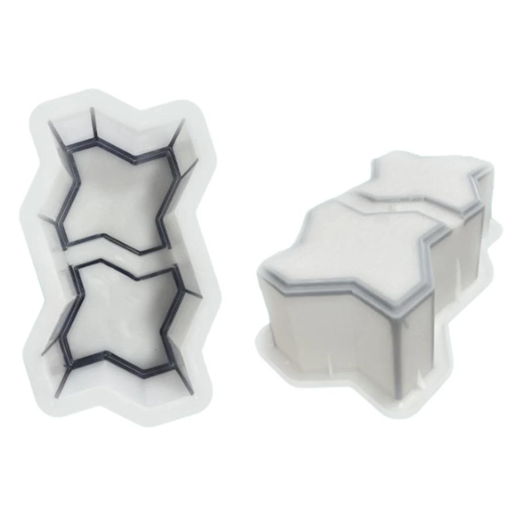 Plastic Concrete Molds Reusable DIY Road Path Paving Brick Mould Garden Path Concrete Brick Mold for Sidewalk Walkway Path Patio
