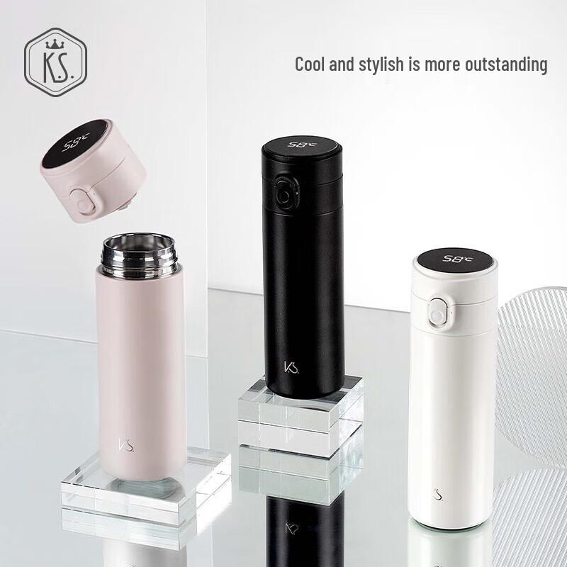 K.S. Smart Stainless Steel Thermos Bottle
