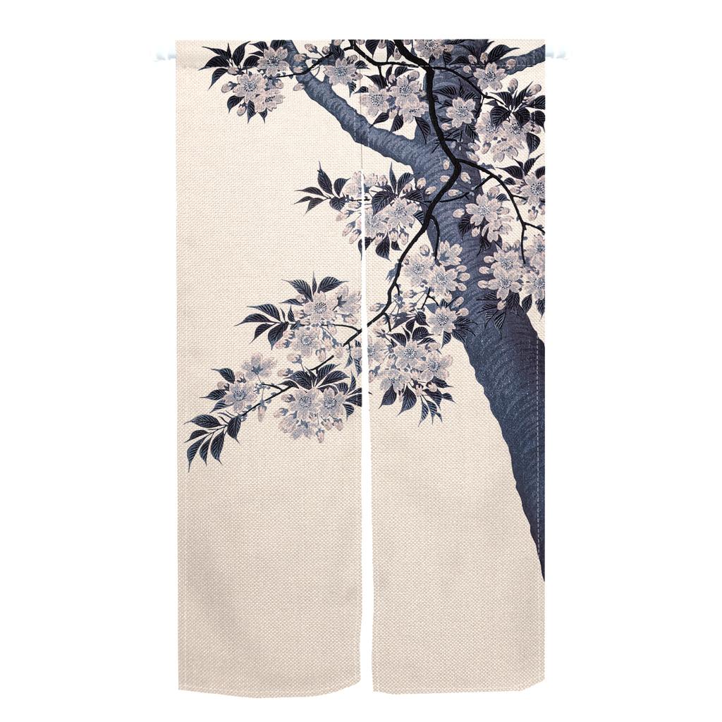 Japanese Style Noren Door Curtains Mountain Izakaya Dining Room Partition Linen Doorway Curtain Kitchen Entrance Half Curtain