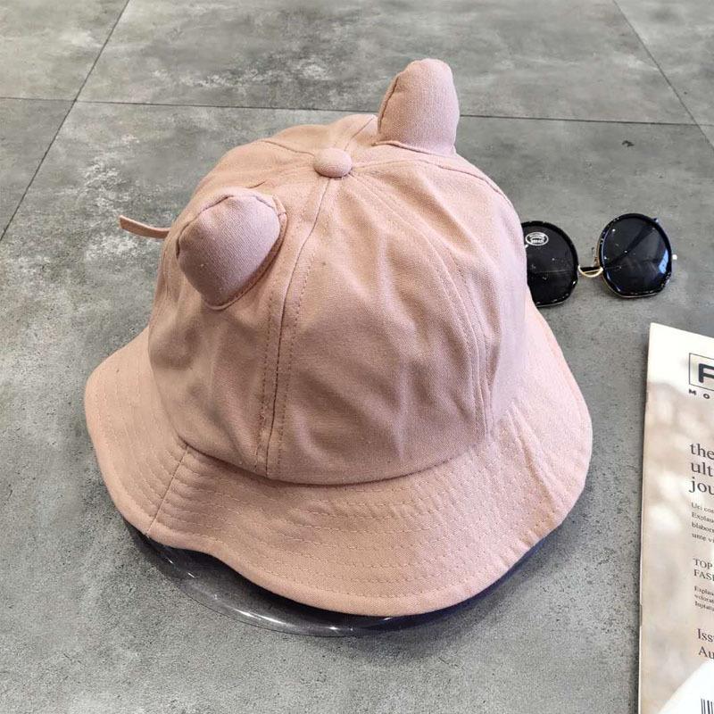 

Hat Cute Fishwoman Soft Sister Spring And Summer Fashion Cat Ears Small Tail Hat рожевий