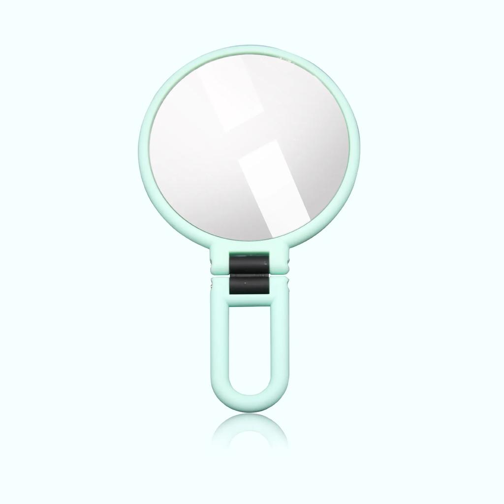2/5/10/15X zvětšovací make-up Zrcátko Ruční zrcátko Ruční skládací oboustranné kosmetické zrcátko toaletní zrcátko Cestovní přenosné make-up nástroje