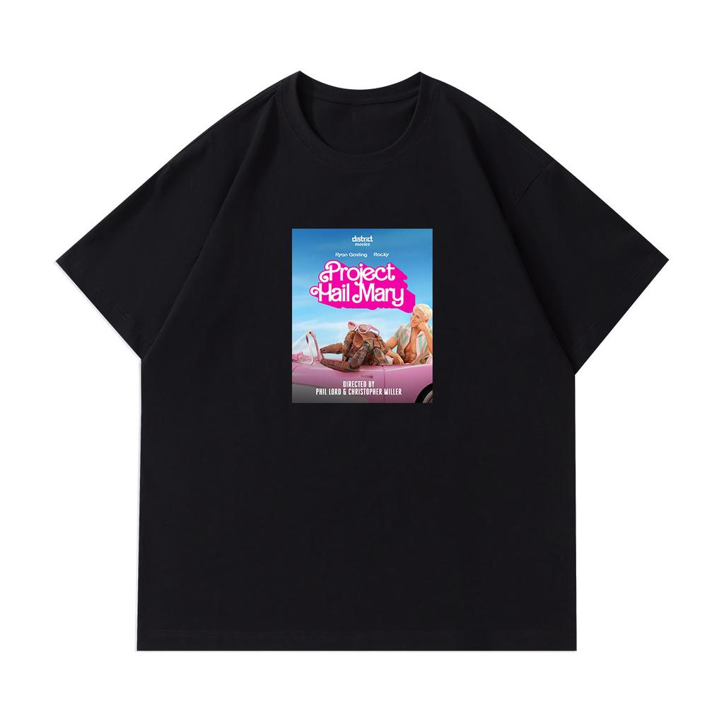 Movie Project Hail Mary Printed Shortsleeved Tshirt for Unisex and Women Made of Pure Cotton Shirt Material Summer T Shirt