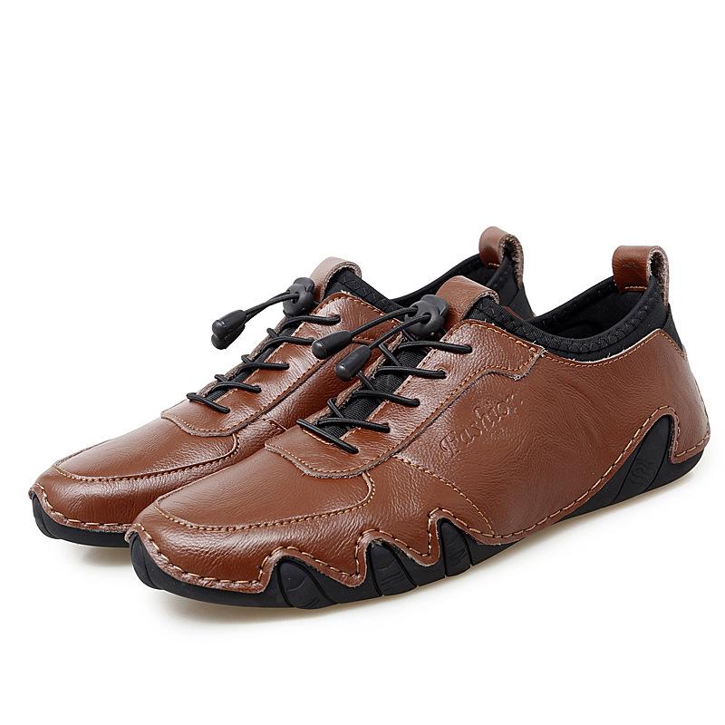 Spring Octopus Men'S Shoes Korean Version Of Men'S Casual Doudou Shoes Trendy Versatile Large Size Leather Shoes Handmade Driving Shoes Men