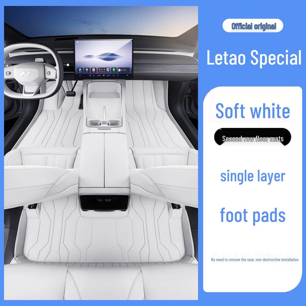 Eco-Friendly Full Coverage Leather Foot Mats for Nio L90 - Interior Protection & Modification