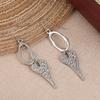 Creative Retro Heart-shaped Hollow Pendant Earrings, Suitable for Women's Daily Party Wear, Chic Earring Accessories