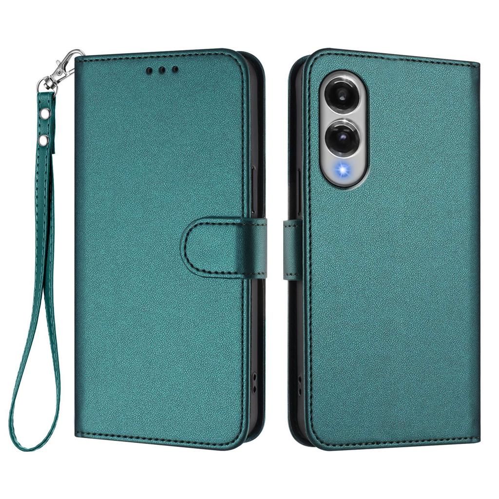 For Samsung Galaxy S25 Edge Leather Case Wallet Stand Phone Cover with Wrist Strap