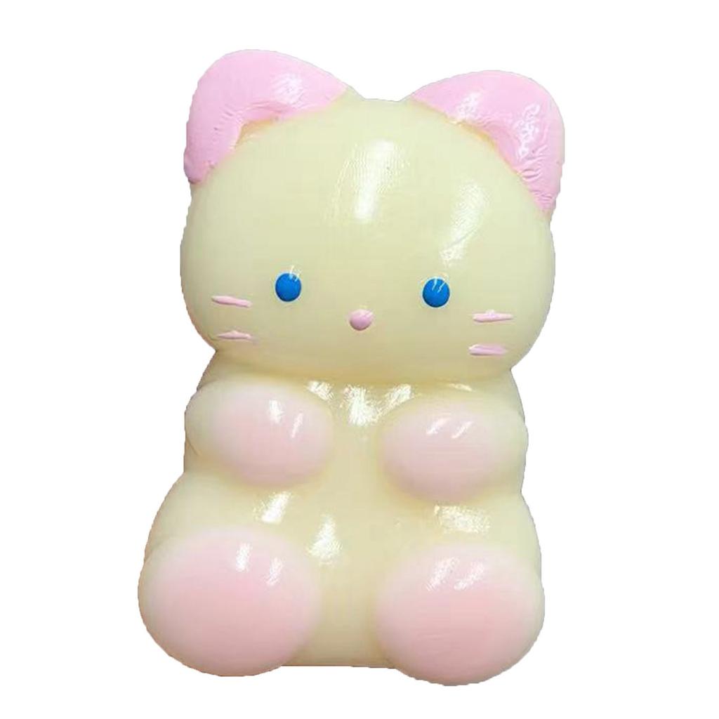 Cartoon Ice Cream Cat Super Cute Mud Feel Bag Decompression Toy