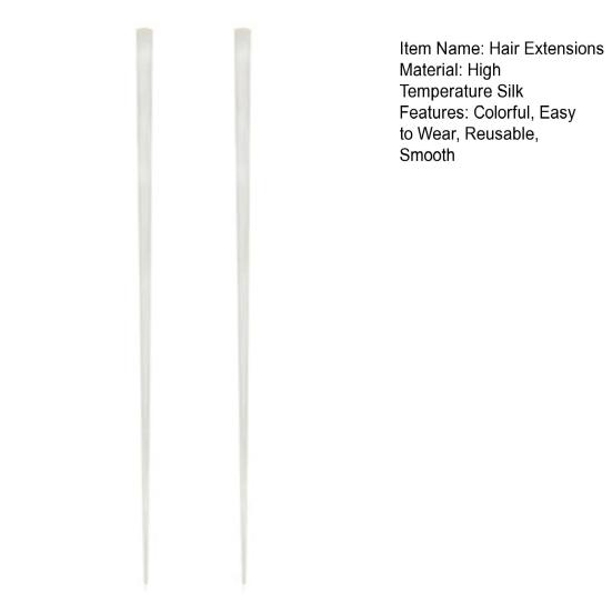 Perucas femininas atraentes, cor vívida, extensão de cabelo de longa duração