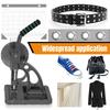 Semi Automatic 8mm Tarpaulin Eyelet Press Buckle Making Punching Machine Puncher Eyelet Feeding Tool for Banner Awning Poster