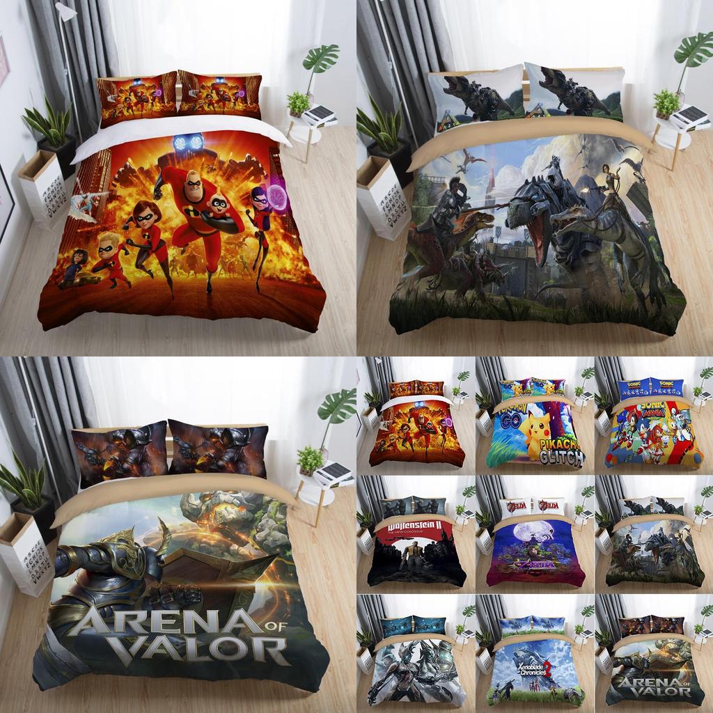 Premium 3d The Legend Of Zelda Duvet Cover Comforter Set For Kids Featuring Classic Design