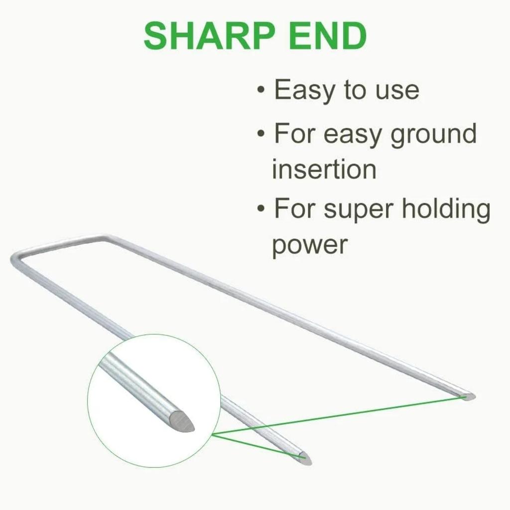 100 Packs Of 6-inch Garden Stud Fixing Nails, Nails, For Beautification, Fixing Weeds, Barrier Fabrics, Irrigation , And Fences