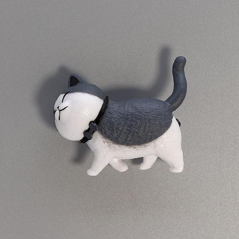 little cat fridge magnets Japanese kitten combination refrigerator souvenirs collection gifts cute animal yellow black white cat