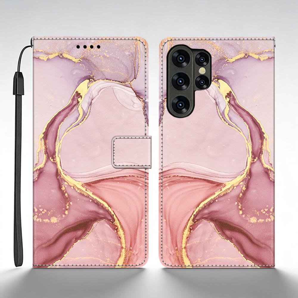 For Samsung Galaxy S25 Ultra Case Leather Wallet Flip Case For Samsung S25 Ultra Case SM-S938B Back Cover Printed Coque Fundas