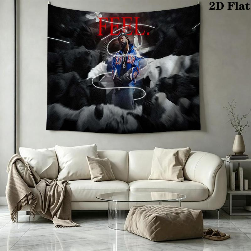 Kendrick Lamar Wall Tapestry Aesthetic Wall Hanging Printed Fabric Blanket Decorative Tapestries for Bedroom Living Room Home Decor