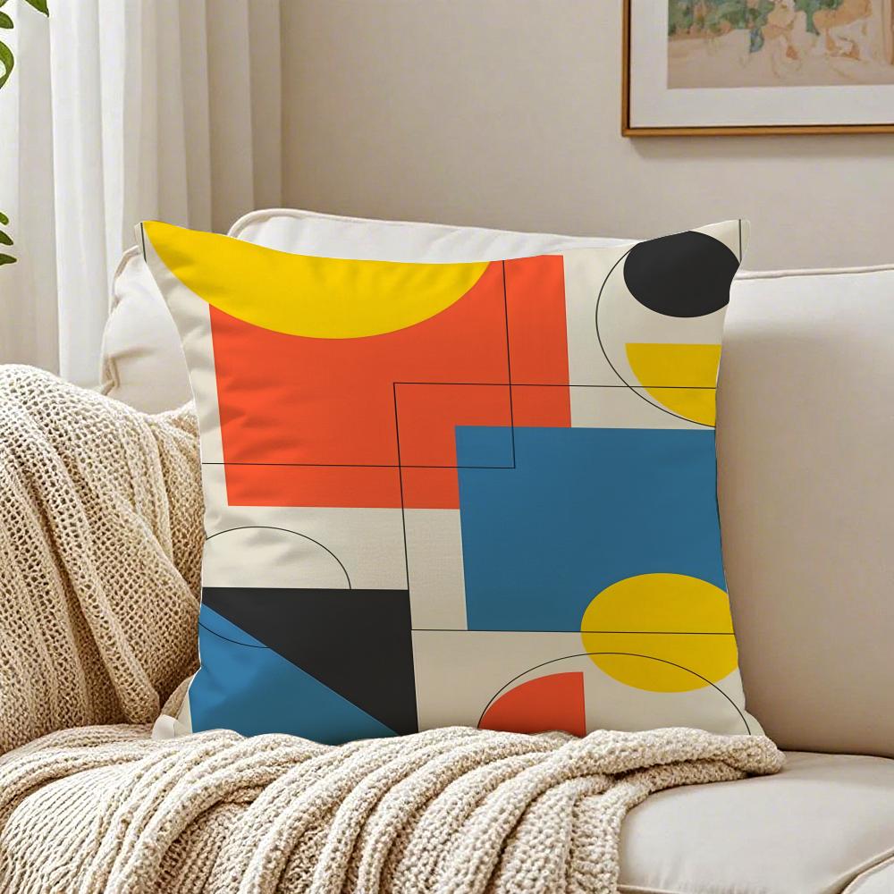 Famous Modern Minimal Design Style BBauhaus Cushion Cover Pillowcase Antidustmite Living Room Sofa Decor Cushion Room
