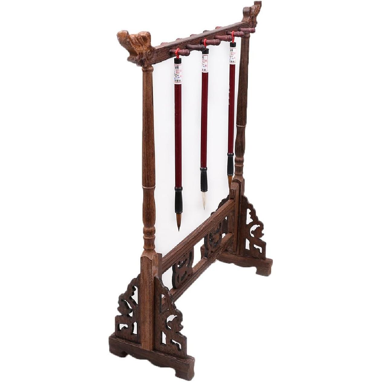 Подарок на День отца, 12-гнездовая венге подставка для кистей/деревянная подставка для ручек для подвешивания ручек/каллиграфии/палисандр 12 гнезд каллиграфия суми рисование иероглифы вешалка для кистей