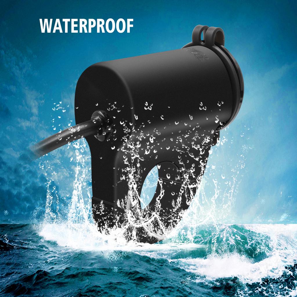 12V Motorcycle Handlebar 2.4A USB Adapter Charger with Digital Voltmeter Fits for 22mm-26mm Handlebars