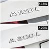 Car Trunk Letters Logo Emblem Badge Decals Sticker For Mercedes-Benz A Class A35 A45 A200 A220 A250 A260 4Matic W169 W176 W177 UX0
