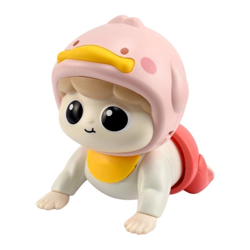 

Interactive Baby Crawling Toy With Music And Mum Dad Voice Promotes Motor Skill Safe ABS Infant Developmental Toy рожевий
